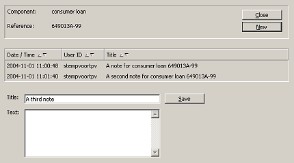 Example of the Notepad web interface