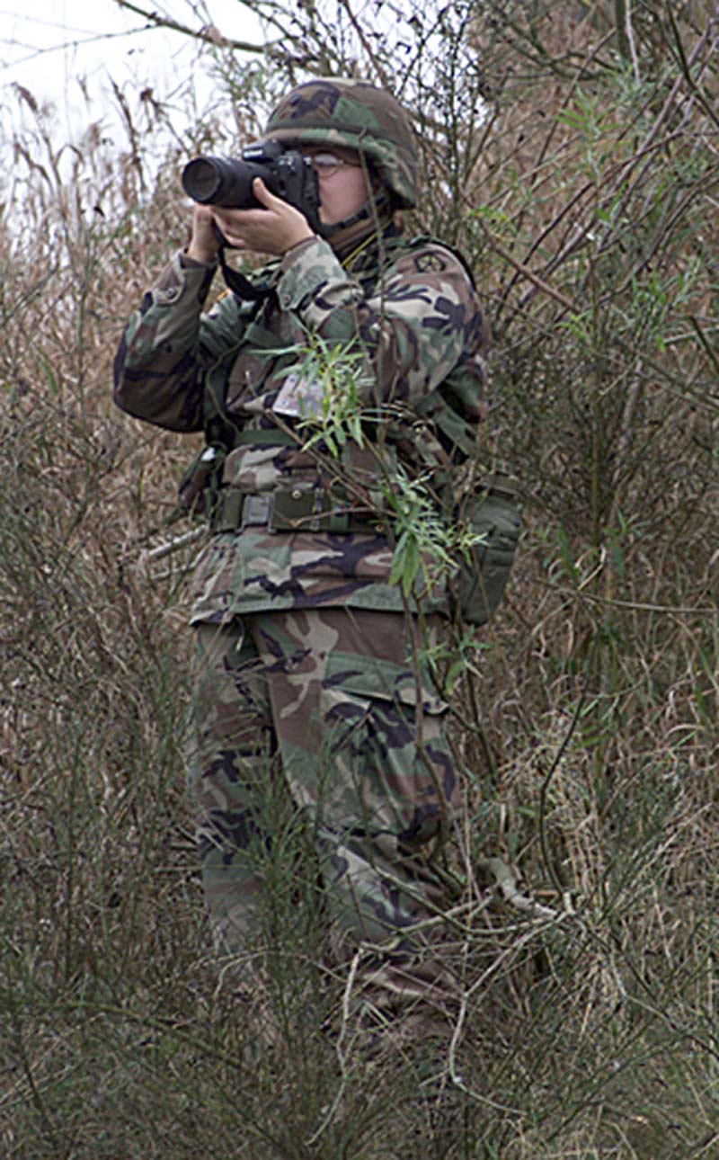 Me, hard at work during an exercise in Poland.