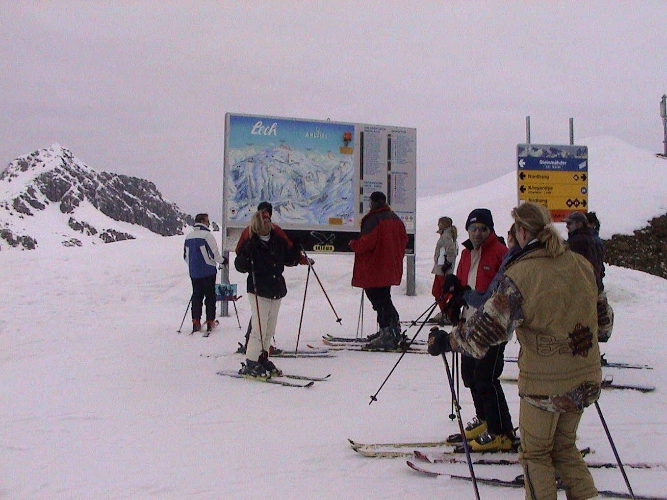 Skiing in Lech, Austria