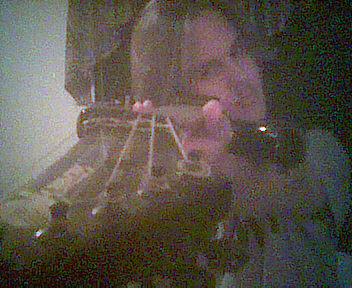 The infamous shot with the guitar...