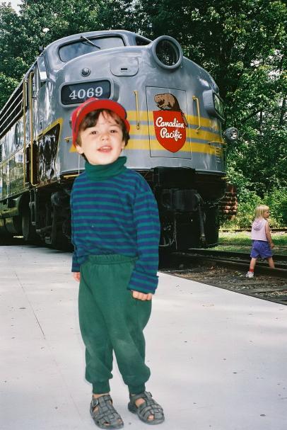 Sept 1, Squamish. Stopover during train ride. Lots of big trains around!
