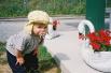 Squamish train museum.  Megan was interested in the 'ducks', and made kak-kak-kak-kak noises.