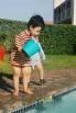 ... and pouring water in and out of the pool was great fun too!