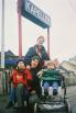 Granny Rose at the station (on her way back to England).