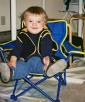 Megan loves the new fold-up camping chair!