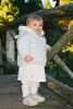 Stanley Park.  Megan was well dressed against the chill.