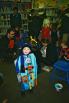 Oct 30, Library (10th Ave). All the other kids at the special storytime were dressed up too!