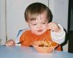 Oct 31, Lilliput pasta lunch. Megan was playing with her food again.