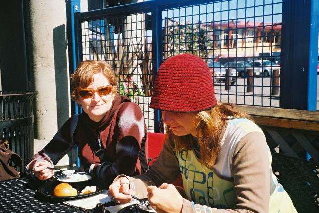 March 1, San Francisco, Pier 45? Lunch with David's sisters.