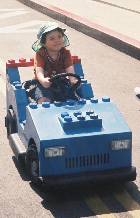March 8.  Tim in heaven... err.. Legoland.  Tim LOVED driving a car!