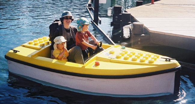 March 8.  Boat ride in Legoland, north of San Diego.  Busy day!