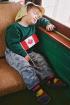 July 1, Canada Day.  This tired Canadian fell asleep on the electric tram.