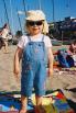 Saturday July 5.  Megan at a birthday party on the beach.