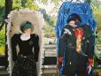 Sat Nov 1, Van Dusen Gardens. A few props outside the Scarecrow show.