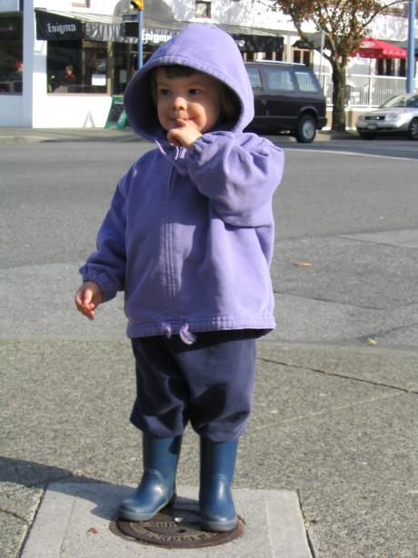 Nov 8. Megan likes her purple jacket.