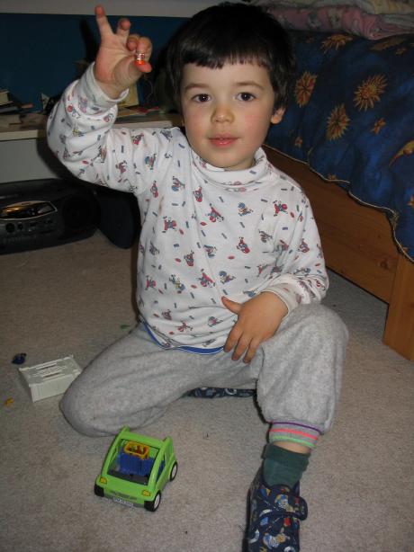 Nov 8.  Tim also had a great time playing with Playmobil toys.