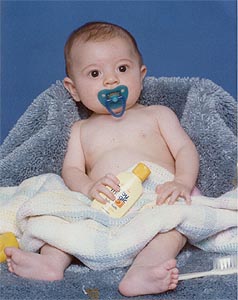 Mason after bath