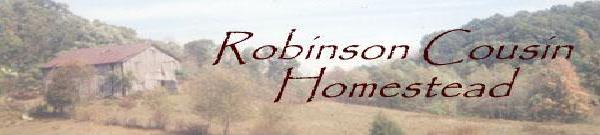 [Robinson Cousin Homestead logo]