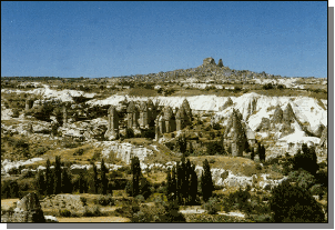 A valley near G�reme, with U�hishar in the background