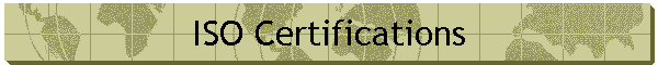 ISO Certifications