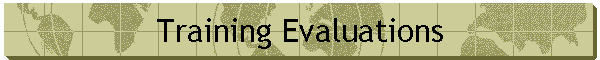 Training Evaluations