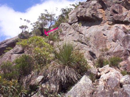 ascending the second crux