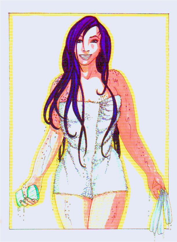 Quasar 169 herself, the series' heroine.