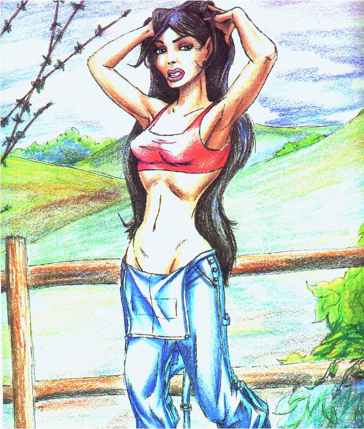 An homage to Dave Stevens' Bettie Page.