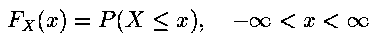 Cumulative Distribution Function