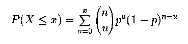 Cumulative Binomial Probability