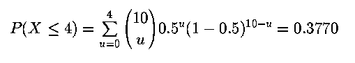 Cumulative Binomial Probability