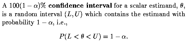 (Two-Sided) Confidence Intervals