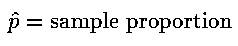 Sample Proportion