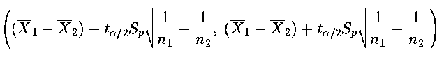 Confidence Interval for a Difference of Two Means