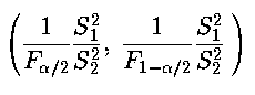 Confidence Interval for a Ratio of Two Variances