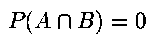 Disjoint Events