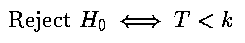 Left-Tail Test