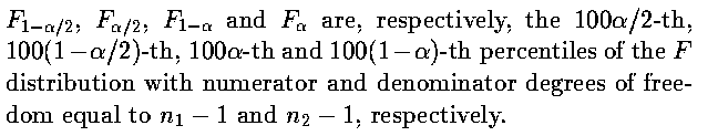 F Percentiles