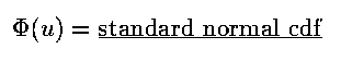Standard Normal CDF