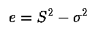 Estimation Error for Sample Variance