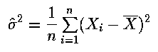 Biased Variance Estimator