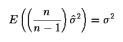 Bias Correcting a Variance Estimator