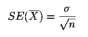 Stardard Error for the Sample Mean