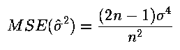 MSE for the Biased Variance Estimator