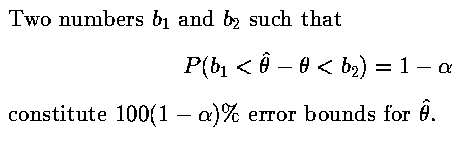 Error Bounds