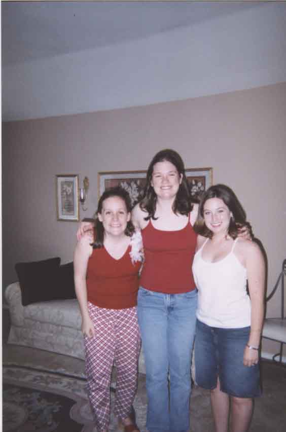 My cousins, Michelle and Jenny, and little ol' me!