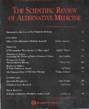 Revis�o Cient�fica da Medicina Alternativa