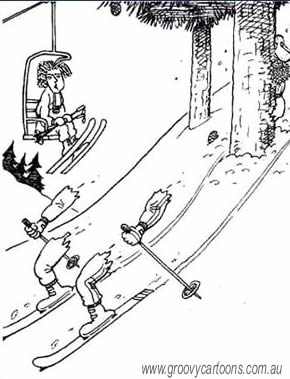Down hill...