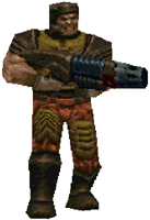 Player with a gun