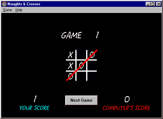 Anyone tried playing Noughts & Crosses with their eyes closed?...I did, but my opponent wasn't too happy